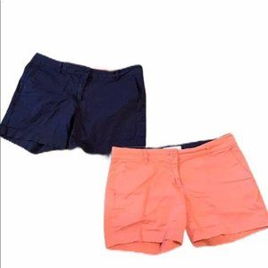 EUC Nautica shorts bundle size 4 navy & orange
